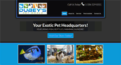 Desktop Screenshot of dubeyspets.com